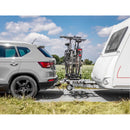 LAS Wohnwagendeichsel Fahrradträger für 2 Fahrräder / E-Bike - 60 Kg ausziehbar – LAS