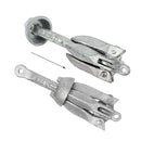 Faltanker 0,7 kg, faltbar, Stahl verzinkt, inkl. 15 Meter Ankerleine – ProPlus
