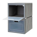 Camping Faltschrank Box 2 Campingschrank mit 2 Fächern grau 30x40x50cm Faltbox – Camp4
