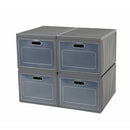 Camping Faltschrank Box 4 Campingschrank mit 4 Fächern grau 60x40x50cm Faltbox – Camp4
