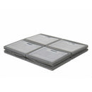 Camping Faltschrank Box 4 Campingschrank mit 4 Fächern grau 60x40x50cm Faltbox – Camp4