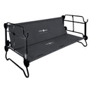 Etagenbett Disc-O-Bed XL anthrazit + Seitentasche Campingbett Sitzbank Feldbett – So macht Camping Spaß!