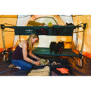 Etagenbett Disc-O-Bed XL anthrazit + Seitentasche Campingbett Sitzbank Feldbett – So macht Camping Spaß!
