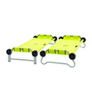 Etagenbett Feldbett Kids-O-Bunk Kinder + Seitentasche Grün Sitzbank Campingbett – So macht Camping Spaß!