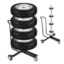 Felgenbaum Alu fahrbar schwarz 225er Reifen 4 Reifen max 100 Kg mit Bremse – ProPlus