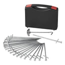 20 Stk. Felsbodenheringe mit Koffer 23cm Metall Heringe - geschweißter Querstift – ProPlus