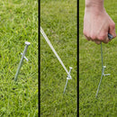 20 Stk. Felsbodenheringe mit Koffer 23cm Metall Heringe - geschweißter Querstift – ProPlus