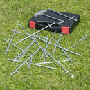 20 Stk. Felsbodenheringe mit Koffer 23cm Metall Heringe - geschweißter Querstift – ProPlus