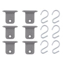 Markisen S-Haken 6er Set für Fiamma & Omnistor 7 mm Kederschiene Hangers Kit – Fiamma