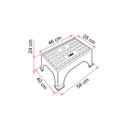 Trittstufe Step Magnum Grau, Einstiegshilfe mit breiter Stufe, bis 200kg – Fiamma