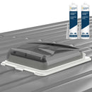 SET Fiamma Vent klar 28x28cm Dachfenster inkl. 2x Dichtstoff und Adapterrahmen passend für Ducato – Fiamma