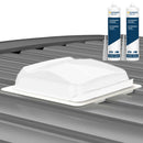 SET Fiamma Vent weiß 28x28cm Dachfenster inkl. 2x Dichtstoff und Adapterrahmen passend für Ducato – Fiamma