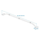 4x Anhänger Flachplanenbügel verstellbar 140-208cm Planenstütze Planenbügel – ProPlus