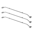 3 Stück Anhänger Flachplanenbügel verstellbar 100-155cm Planenstütze Planenbügel – ProPlus