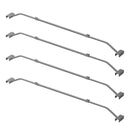 4 Stück Anhänger Flachplanenbügel verstellbar 100-155cm Planenstütze Planenbügel – ProPlus