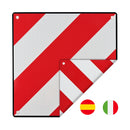 Flexible Warntafel zum wenden für Italien und Spanien 50 x 50 cm Ösen Kunststoff – Haba