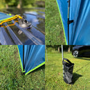 freizeitschmiede® Advan Teardrop Markise – Tragbares Sonnensegel für SUV, Van & Camping – Freizeitschmiede