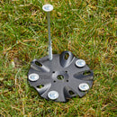 FROLI Ankerplatten 2er Set, Ø14cm, Sicherung von Zelt, Vorzelt, Markisen Camping – Froli