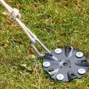4er Set FROLI Ankerplatten, Ø14cm, Sicherung von Zelt, Vorzelt, Markisen Camping – Froli