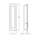 4er Set Garderobenhaken Klapphaken 88x21,5mm, Camping Kleiderhaken, Wandhaken Chrom – Carbest