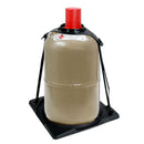 Set Gasflaschenhalter Froli   schwarz passend für 5 & 11 Kg Flaschen Stahl Alu – Froli