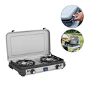 Campingaz Campingkocher 2-flammig Piezo 50mbar Gaskocher / CV Kocher inkl Schlauch – Campingaz