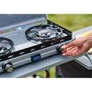 Campingaz Campingkocher 2-flammig Piezo 50mbar Gaskocher / CV Kocher inkl Schlauch – Campingaz