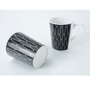 Camp4 "Black-White" 16-teiliges 4 Pers. Premium Melamin-Geschirrset, Bruchsicher – Camp4