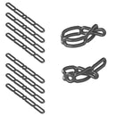 8x Gummi Spannring - Gummistroppe fünfstufig 287 mm - Stroppe für Anhängerplanen – APT