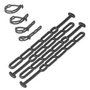 4er Set Gummi Spannring - Gummistroppe fünfstufig 355x25mm - Stroppe – APT