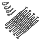 8er Set Gummi Spannring - Gummistroppe fünfstufig 355x25mm - Stroppe – APT