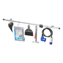 Camping Hakenleiste Kleiderstange 85-165cm mit 5 Haken Aufhängesystem Wohnmobil – APT