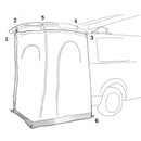 Reimo Heckzelt "Fritz Rear" Reisezelt 150 x 180 für VW T4 T5 T6 Volkswagen – Reimo