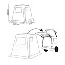 Heckzelt Trapez Trafic 220 x 210 x 230 cm, 3,5 kg, Polyester 190T – Reimo