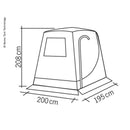 Reimo Heckzelt "Upgrade Premium" Reisezelt 195x200 für VW T4 T5 T6 Volkswagen – Reimo