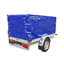 Anhänger-Hochplane Blau mit Gummigurt 2090x1140x880mm – ProPlus