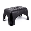 Trittstufe Kunststoff | max 150Kg | 25cm Höhe | schwarz | 45x25 x31 cm – Wamovo