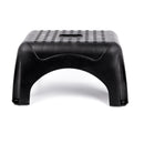 Trittstufe Kunststoff | max 150Kg | 25cm Höhe | schwarz | 45x25 x31 cm – Wamovo