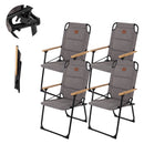 4x Campingstuhl klappbar Gartenstuhl Klappstuhl klein bis 100kg, kleines Packmaß – Holiday Travel