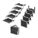 Faltbare Hundetreppe Aluminium Einstiegshilfe klappbar mit 5 Stufen bis 30 Kg – APT