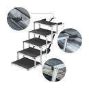 Faltbare Hundetreppe Aluminium Einstiegshilfe klappbar mit 5 Stufen bis 30 Kg – APT
