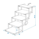 Faltbare Hundetreppe Aluminium Einstiegshilfe klappbar mit 5 Stufen bis 30 Kg – APT