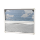 Ausstellfenster Echtglas 50x45cm Seitenfenster Insektenschutz Rollo Dichtmasse – Wamovo