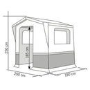 Küchenzelt ALICANTE 200x190cm Geräte-/Umkleidezelt Lagerzelt Vorzelt Camping – So macht Camping Spaß!