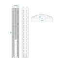 2x Kabelbrücke 1m Kabelkanal Überfahrschutz Kabelrampe für Wohnwagen, Wohnmobil – APT