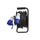 Kabeltrommel CEE 25 m 3 x 2,5 mm² Leitungsroller mit Thermoschutzschalter IP44 – ProPlus