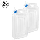Kanister 16 Liter extra platzsparend 2er Set – Faltbarer Wasserkanister mit einem Fassungsvermögen von 2 bis 16 Liter.