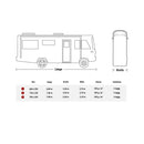 deiwo Essential Wohnmobil Schutzhülle 660 - 790 x235x275cm Abdeckplane Abdeckung – Deiwo