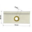 2er Set Kederöse weiß 7,5 mm für Kederschiene Wohnwagen & Wohnmobil Keder Öse – Freizeitschmiede