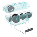 CONTEC Kettenreinigungsgerät, tropffestes Gehäuse, blau - transparent – Contec
